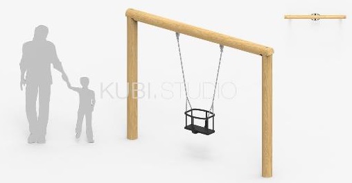 Качель с подвесом для малышей